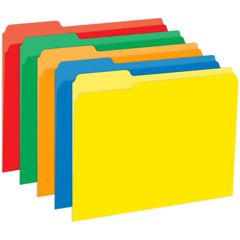 Primary Assorted File Folders Half
