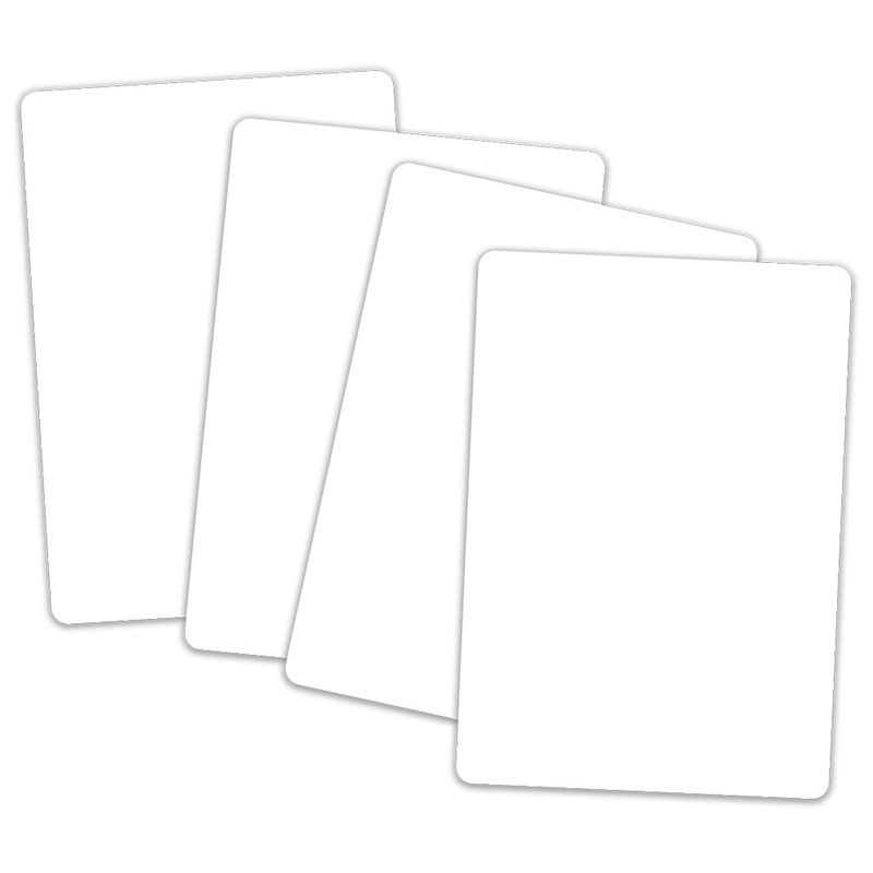 Pocket Chart Cards White