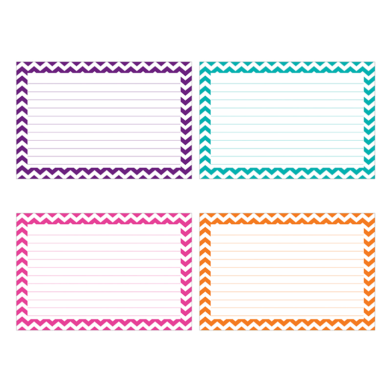 Border Index Cards 3x5 Lined 75ct