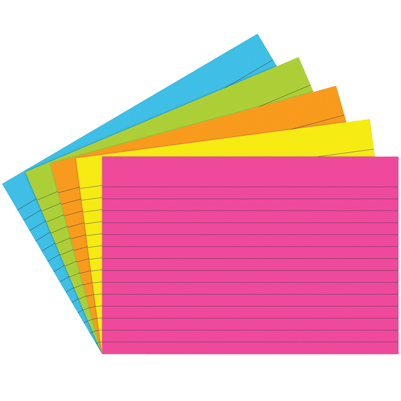 Index Cards 4x6 Lined 75 Ct Brite