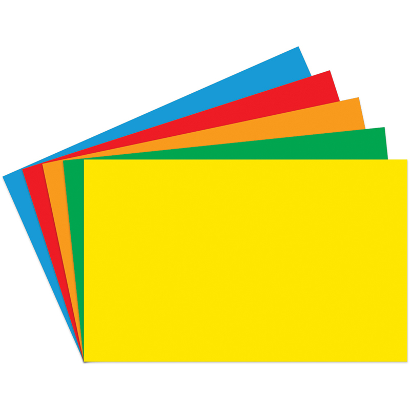 Index Cards Blank 100ct 5x8 Primary