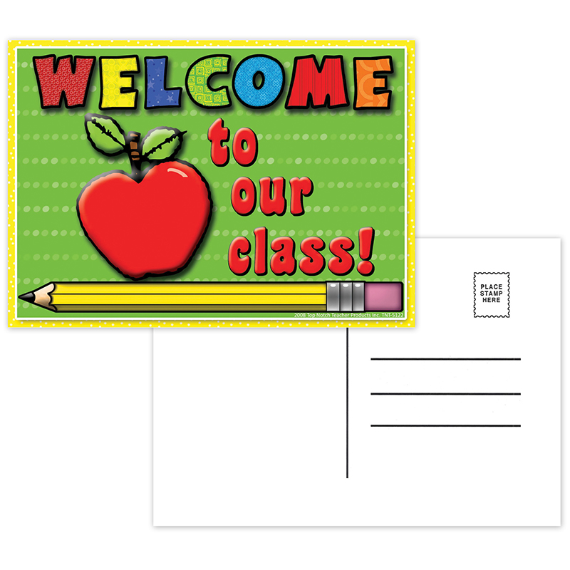 Welcome To Our Class Postcards 30pk