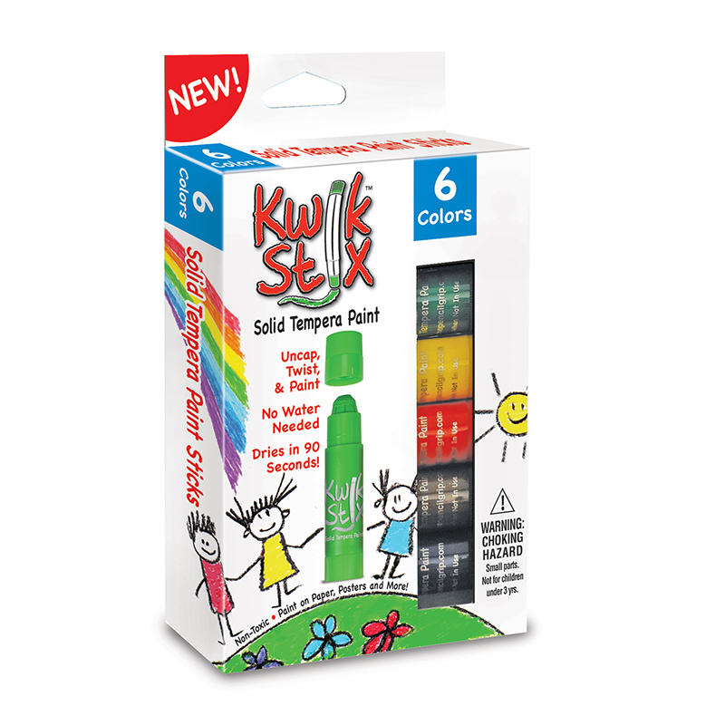 Kwik Stix Tempera Paint 6pk Primary