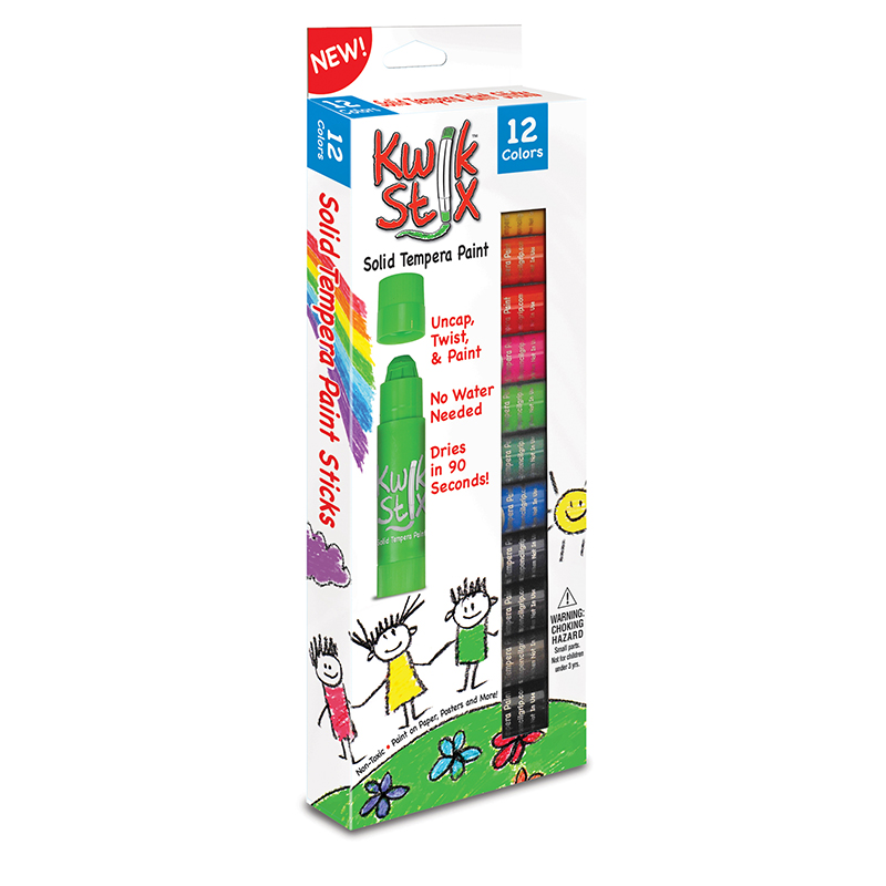 Kwik Stix Tempera Paint 12pk Prime