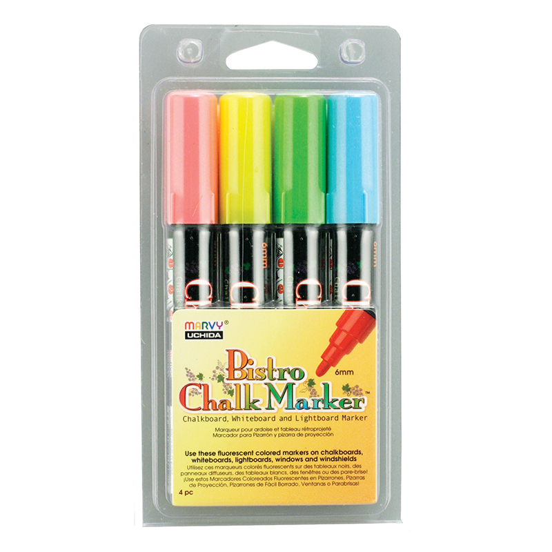 Bistro Chalk Markers Brd Tip 4 Clr