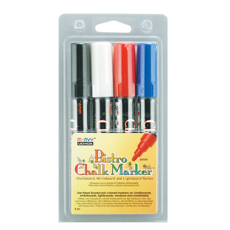 Bistro Chalk Markers Brd Tip 4 Clr