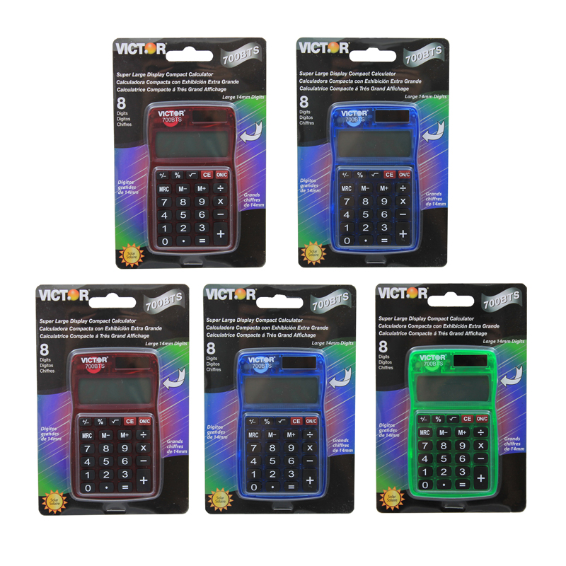 (5 Ea) Dual Power Pocket Calculator