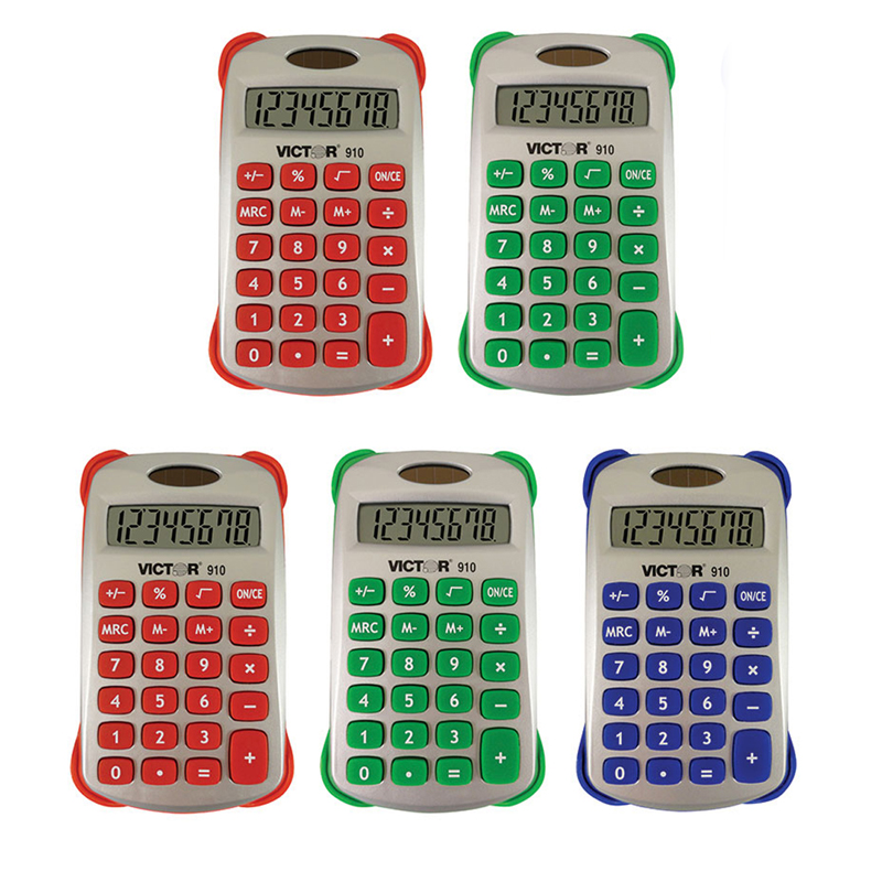 (5 Ea) Colorful 8 Digit Handheld