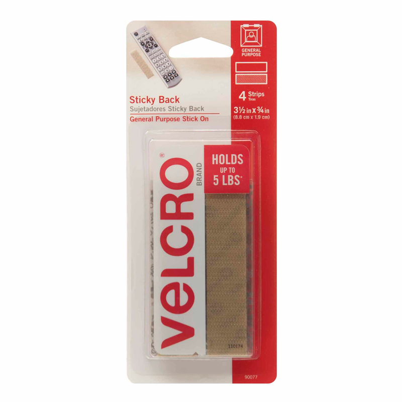 Velcro Tape Strips 3/4 Beige