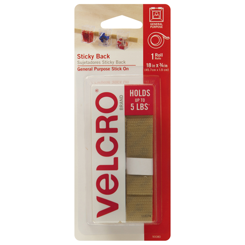 Velcro Tape 18 Strips Beige