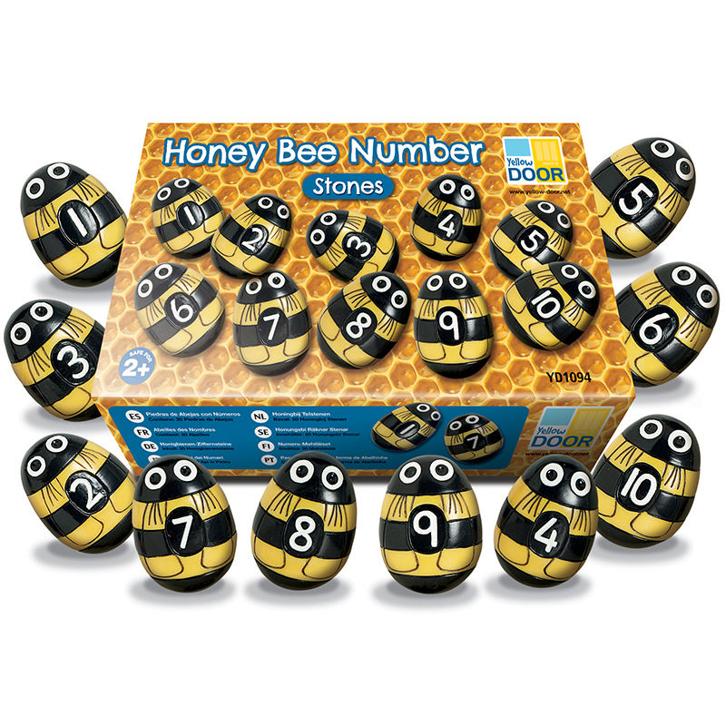 Honey Bee Number Stones